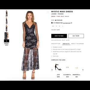 Lovers & friends sheer maxi dress